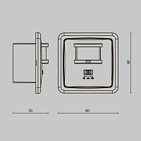 Дополнительная картинка Датчики движения и освещенности Technical SI-02