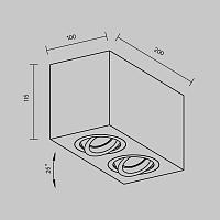 Дополнительная картинка Потолочный светильник Technical C017CL-02W