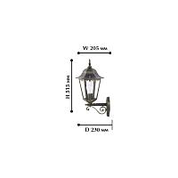 Дополнительная картинка Уличный настенный светильник Favourite London 1809-1W