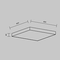 Дополнительная картинка Потолочный светильник Technical C032CL-90W3K-SQ-W