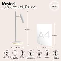 Дополнительная картинка Настольная лампа Maytoni Estudo Z010TL-L8W3K