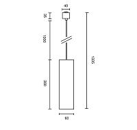 Дополнительная картинка Трековый светильник Technical TR025-1-GU10-MG