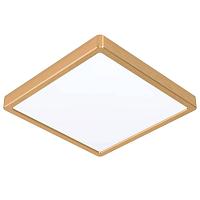 900184 Светодиодный настенно-потолочный светильник FUEVA 5,20,5W(LED), 285x285, 2400lm, 3000K, сталь, латунь