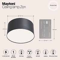 Дополнительная картинка Потолочный светодиодный светильник Maytoni Zon C032CL-L12B4K
