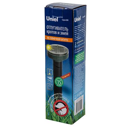 UDR-S20 SOL GREEN Устройство для отпугивания кротов и змей, на солнечной батарее. Постоянная частота вибрации. Аккумулятор в/к. IP44. Зеленый. TM Unie