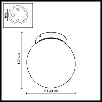 7124/1C Odeon Light  Потолочный светильник VIVA