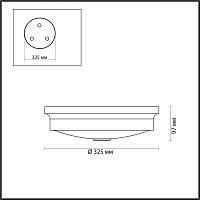 Дополнительная картинка Настенно-потолочный светильник Odeon Light Walli Marsei 4824/3C