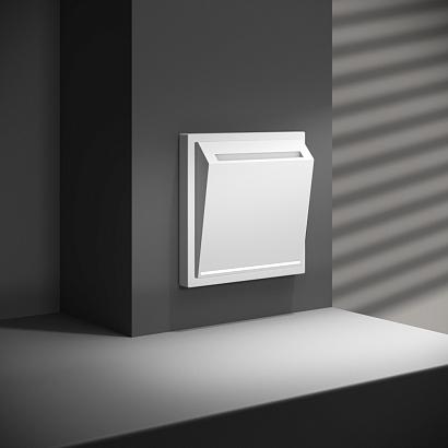 Выключатель встраиваемый VOLTUM S70 карточный 16А, (белый матовый) 