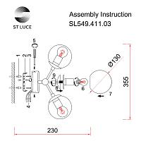 Дополнительная картинка Бра ST Luce Stampo SL549.411.03