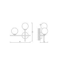 Дополнительная картинка Бра Arte Lamp BOLLA-PICCOLO A3989AP-2AB