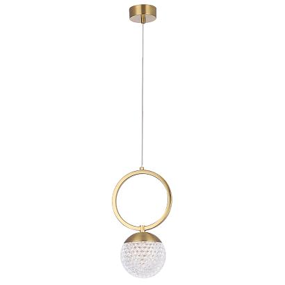 светильник подвесной crystal lux carolina sp1 v1 brass crystal lux 0330/201, доставка по Казахстану 
