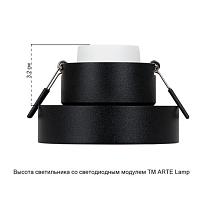 Дополнительная картинка Точечный встраиваемый светильник Arte Lamp RAMO A1240PL-1BK