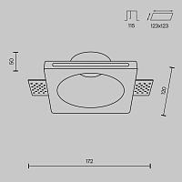 Дополнительная картинка Встраиваемый светильник Technical DL001-1-01-W-1