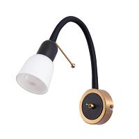 Дополнительная картинка Настенный светильник Arte Lamp LETTURA A7009AP-1BK