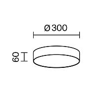 Дополнительная картинка Потолочный светильник Technical C032CL-36W3K-RD-MG