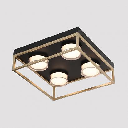 люстры светильник потолочный iledex link iledex 4778-37x37 mbk+sgd, доставка по Казахстану 