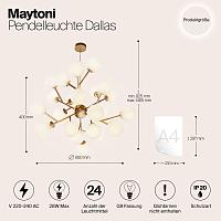 Дополнительная картинка Подвесная люстра Maytoni MOD545PL-24BS