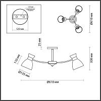Дополнительная картинка Потолочная люстра Lumion Comfi Wilma 4535/3C