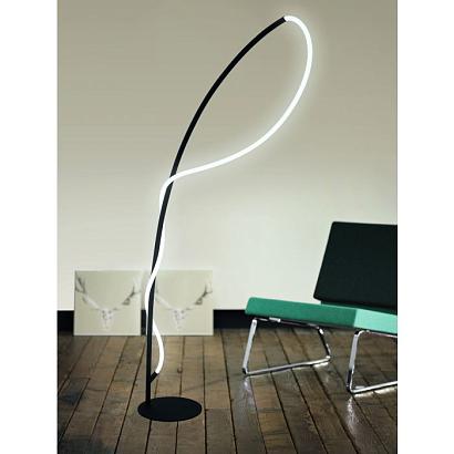 99384 Светод.торшер EGIDONELLA, 20,5W (LED), H1200, сталь, черный/пластик, белый купить в Алматы svet.kz