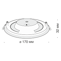 Дополнительная картинка Встраиваемый светодиодный светильник Maytoni Stockton DL016-6-L12W