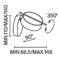 Дополнительная картинка Настенный светильник (бра) Maytoni MOD180WL-L4B3K