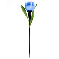 USL-C-454/PT305 BLUE TULIP  Садовый светильник на солнечной батарее ,Синий тюльпан,. Белый свет. 1*LR аккумулятор в/к. IP44. TM Uniel.