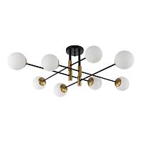 люстры светильник потолочный crystal lux fidel pl8 black crystal lux 0630/106, доставка по Казахстану 