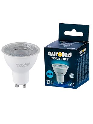 Лампа светодиодная Euroled EC-GU10-12W-6K-L купить в Алматы svet.kz