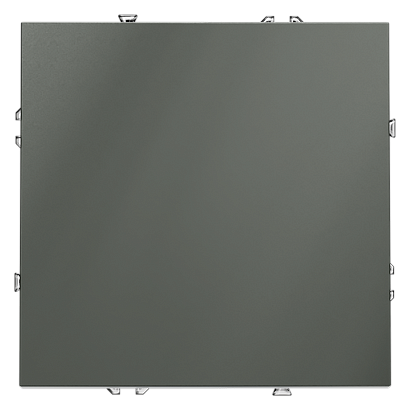 Выключатель встраиваемый VOLTUM S70 одноклавишный 10А, (титан) VLS010106 