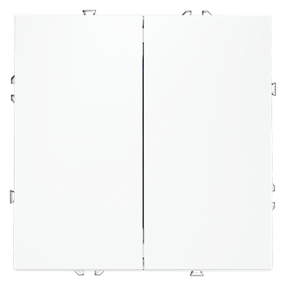 Выключатель встраиваемый VOLTUM S70 двухклавишный 10А, (белый матовый) VLS020102 