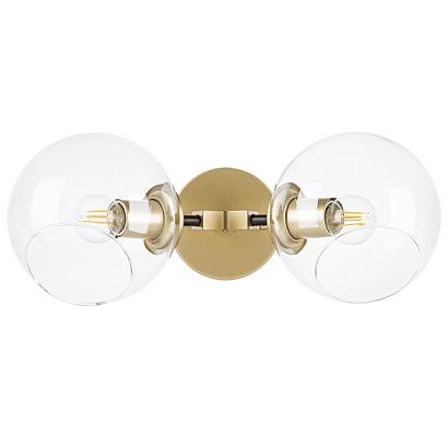 785623 (SB1374-2) Бра BETA 2x40W E27 ЗОЛОТО/ЧЕРНЫЙ (в комплекте)