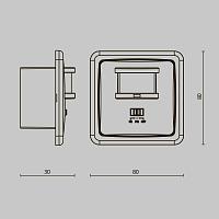 Дополнительная картинка Датчики движения и освещенности Technical SI-02