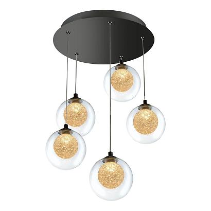 подвесная светодиодная люстра iledex oblivion c4457-5r cr, доставка по Казахстану 