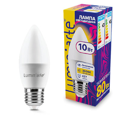 Светодиодная лампа Wolta LSTD-C37-10W3KE27 купить в Алматы svet.kz