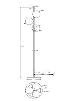 Дополнительная картинка Торшер Maytoni MOD048FL-03G