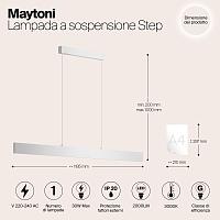 Дополнительная картинка Подвесной светодиодный светильник Maytoni Step P010PL-L30W