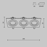 Дополнительная картинка Встраиваемый светильник Maytoni Atom DL024-2-03W