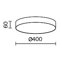 Дополнительная картинка Потолочный светильник Technical C032CL-45W3K-RD-W