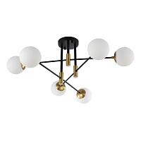 люстры светильник потолочный crystal lux fidel pl6 black crystal lux 0630/105, доставка по Казахстану 