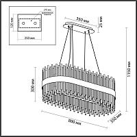 Дополнительная картинка Подвесная люстра Odeon Light Hall Focco 4722/24
