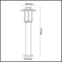 Уличный светильник Odeon Light Nature Mito 4047/1F