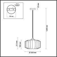 Дополнительная картинка Подвесной светильник Odeon Light Pendant Binga 4746/1