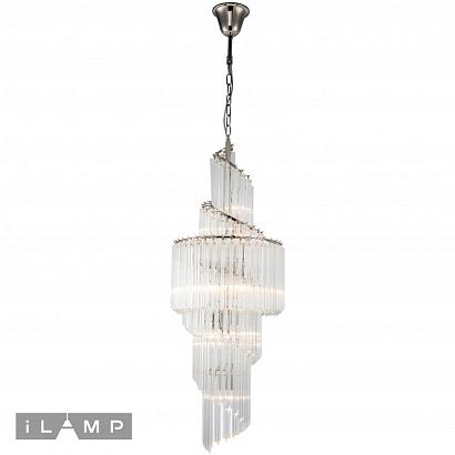 люстры подвесная люстра ilamp manhattan 051d-11 nickel, доставка по Казахстану 