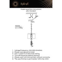 Дополнительная картинка Подвесной светильник Aployt Franula APL.724.06.01