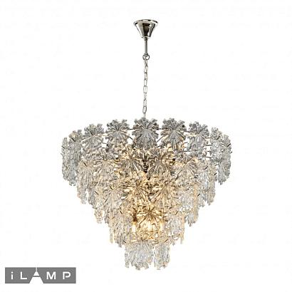 подвесная люстра ilamp homy p2545-18 nickel, доставка по Казахстану 