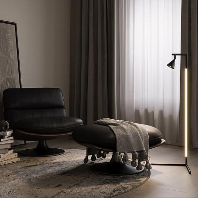 Напольный светильник (торшер) Maytoni MOD489FL-L20B3K Stripe купить в Алматы svet.kz