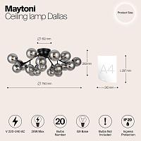 Дополнительная картинка Потолочная люстра Maytoni MOD545CL-20B