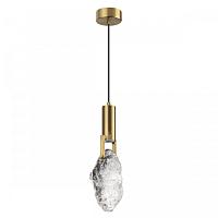 4372/5l midcent odl23 155 античная бронза/металл/стекло подвесной св-к ip20 led 5w 200лм 3000k lia, доставка по Казахстану 